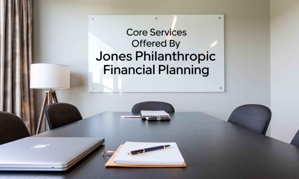 Core Services Offered by Jones Philanthropic Financial Planning